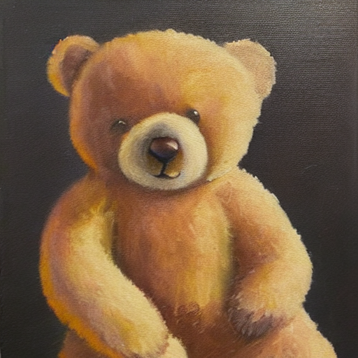 clean teddy bear with original VAE